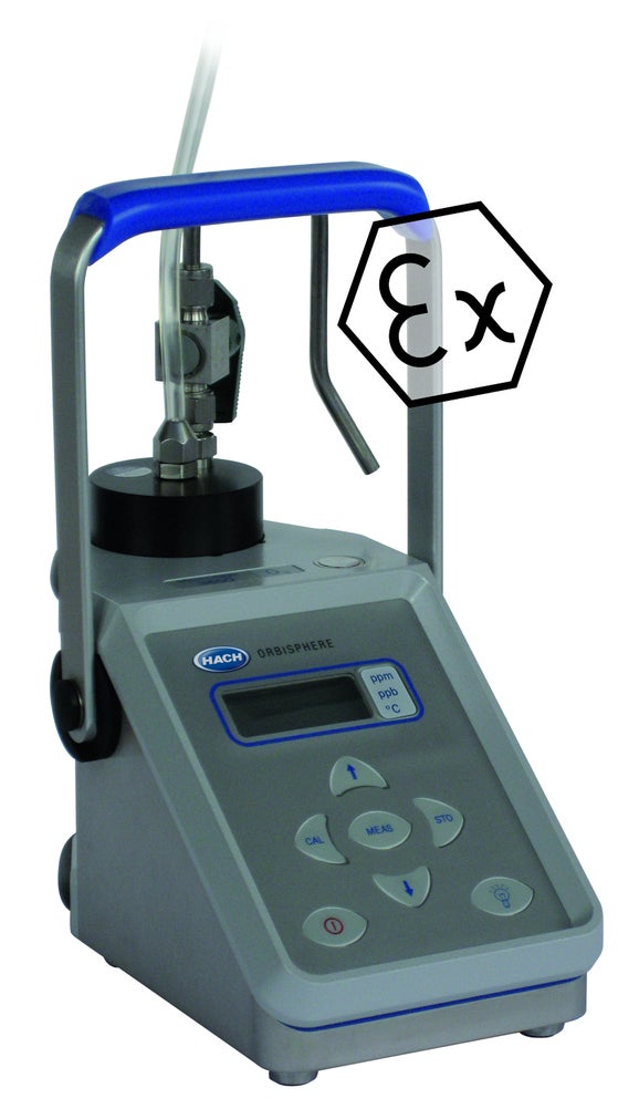 Orbisphere 3650Ex ATEX portable analyser for Oxygen (O₂) measurement, battery powered, units :ppm/ppb