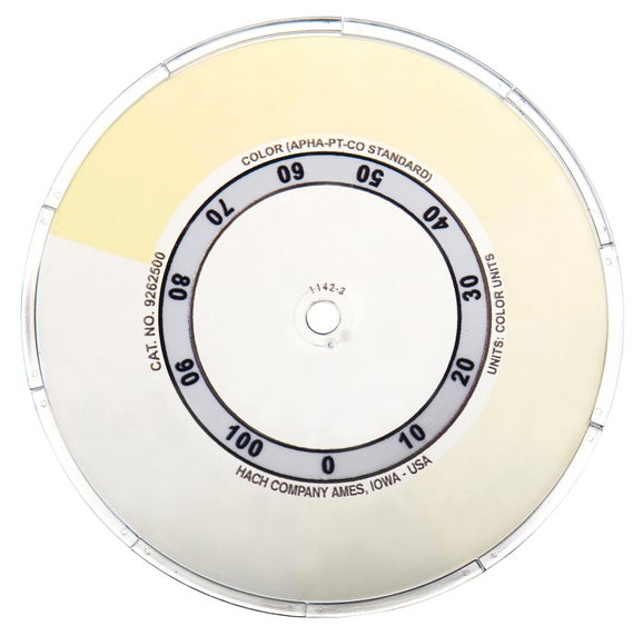Color disc, 0-100, 0-500 units