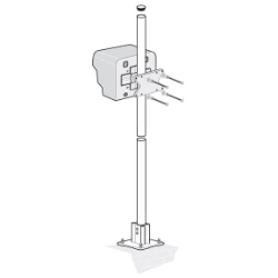 SC 100 Mounting hardware, pole with protection hood