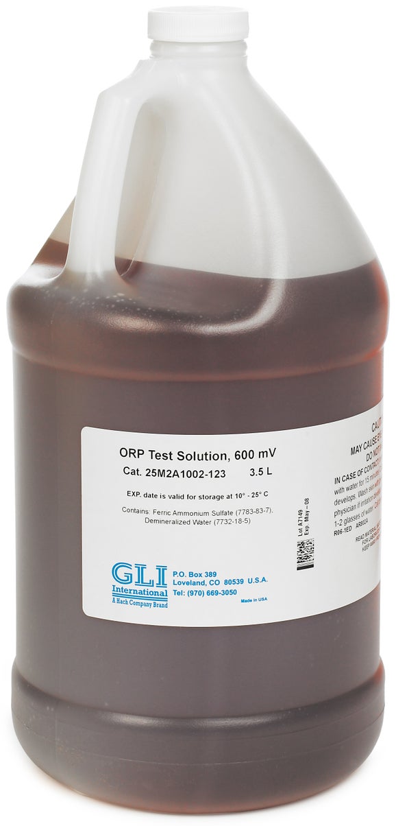 ORP buffer solution, 600 mV, 3.5 L