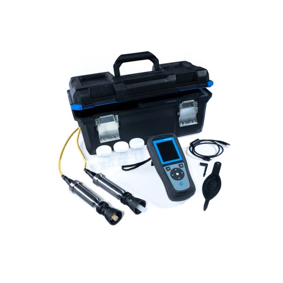 HQ4200 Portable Multi-Meter with Rugged Field Gel pH and Dissolved Oxygen Electrode, 5 m Cables