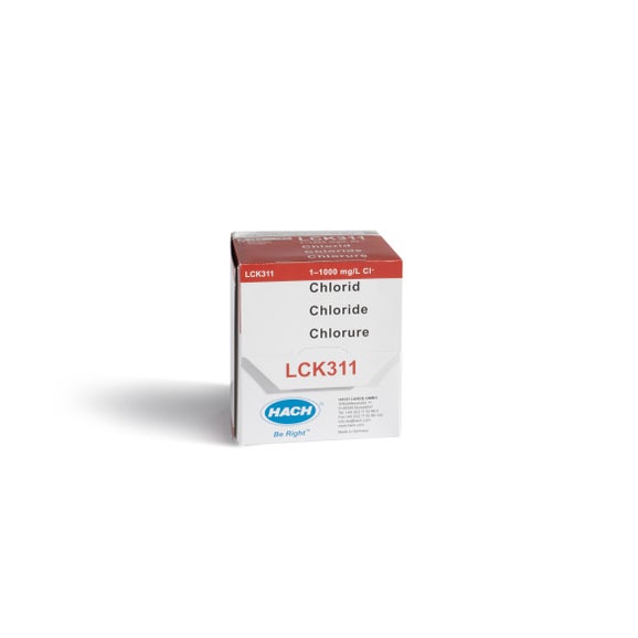 Chloride cuvette test 1-70 mg/L / 70-1000 mg/L Cl⁻, 24 tests