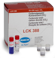 Carbonate/carbon dioxide cuvette test 55-550 mg/L CO₂, 25 tests