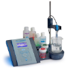 Sension+ PH3 Laboratory pH and ORP Meter with Electrode Stand, Magnetic Stirrer and Accessories with pH Electrode for General Aqueous Samples