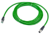 Ethernet cable M12 to RJ45, 5 m